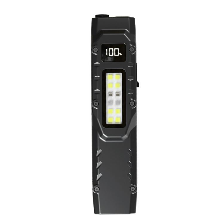 Mini Portable Self-Defense Three-Light Source Flashlight With Pen Clip - DT007
