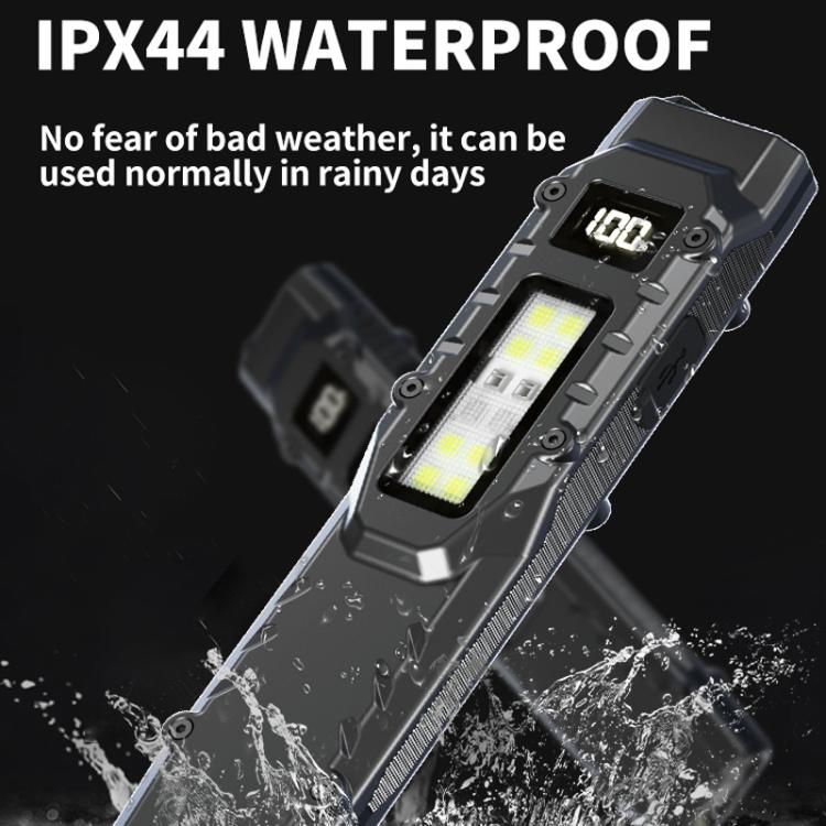 Mini Portable Self-Defense Three-Light Source Flashlight With Pen Clip - DT007