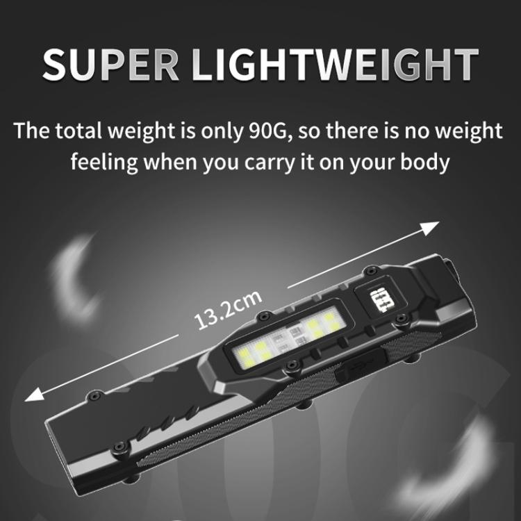 Mini Portable Self-Defense Three-Light Source Flashlight With Pen Clip - DT007
