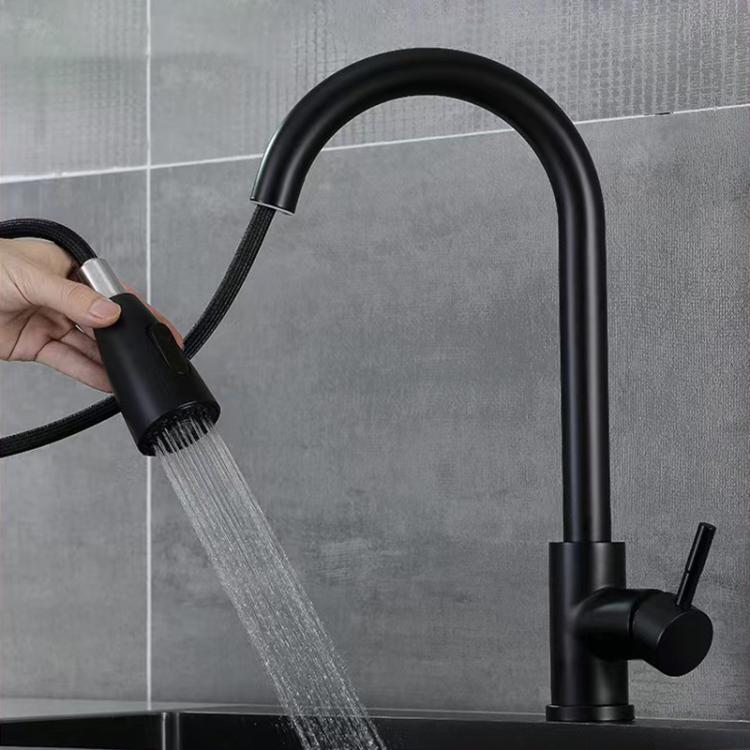 Pull-Out 3 Modes Kitchen Faucet Hot/Cold Water Mixer Tap With Base