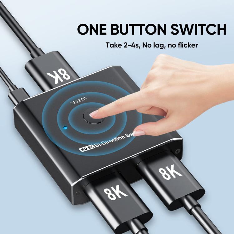 PWAY S6203H 8K 60Hz 2 In 1 Out HDMI-Compatible Two-Way Switcher - S6203H