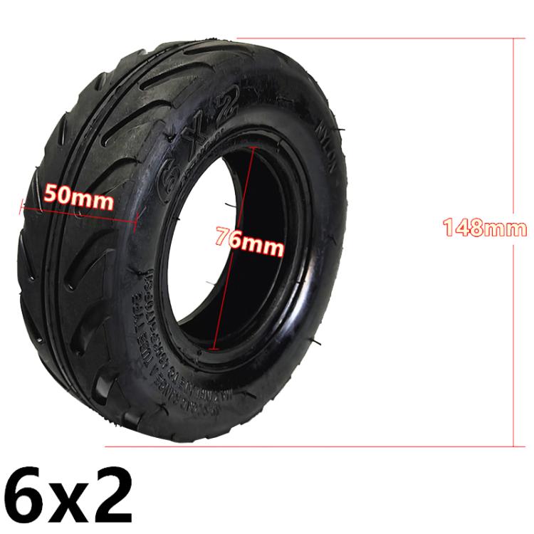 6 x 2 Thickened 6 inch Electrical Scooter Tire Accessories, Style: Inner And Outer Tire