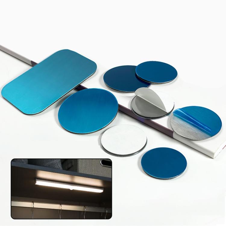 2pcs /Pack Adhesive Iron Sheet Metal Plate Sticker For Magnet Phone Holder Magnetic Cabinet Lights 35 x 45 x 0.3mm