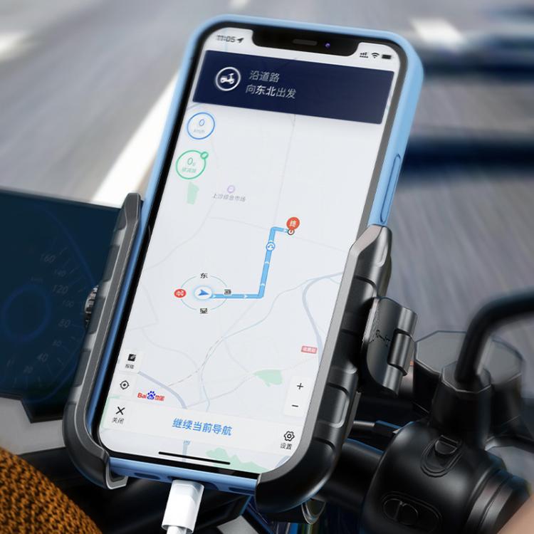 Kewig Motorcycle Bicycle Non-Blocking Mobile Phone Camera Navigation Bracket