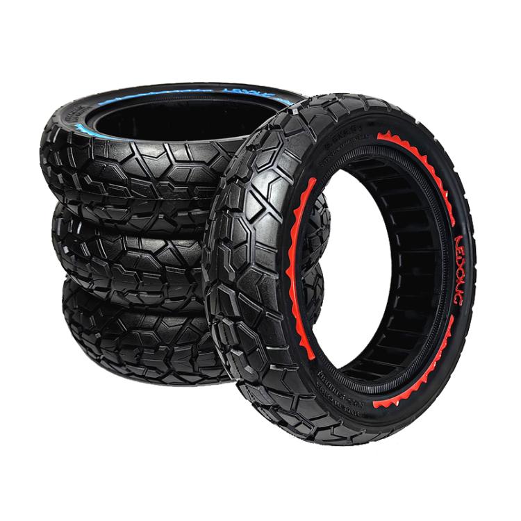 9.5 Inch Electrical Scooter Pneumatic Free Tires 9.5 x 2.50 Off-Road Skeleton Solid Tire, Color: Black