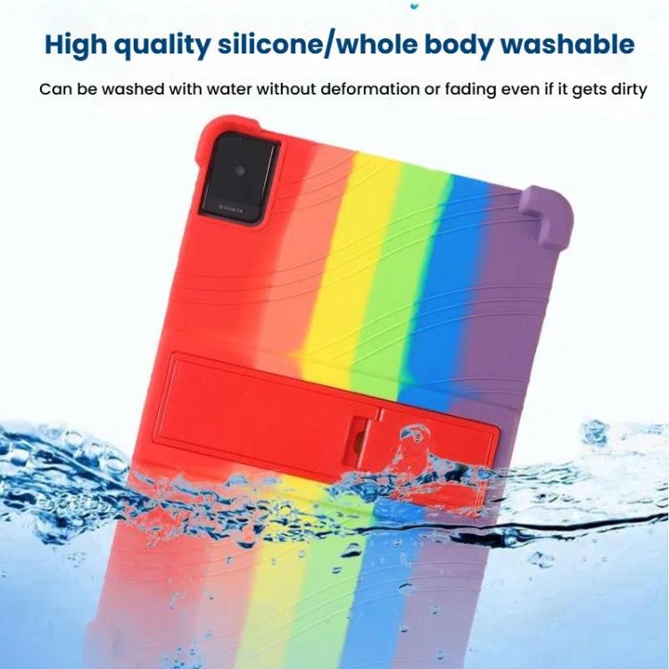 For TCL TAB 10L Gen 2 Shockproof Silicone Tablet Protective Case With Holder