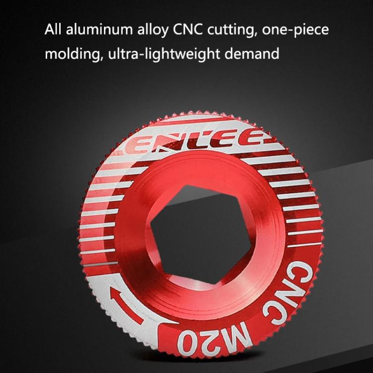 ENLEE Aluminum Bicycle Crank Cover Crank Screws, Color: M18 Red