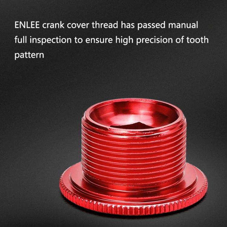 ENLEE Aluminum Bicycle Crank Cover Crank Screws, Color: M20 Blue