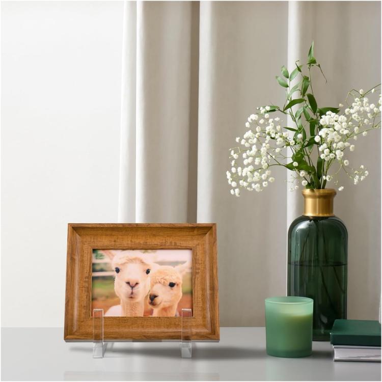 2pcs Acrylic Book Picture Frame Plate Stand