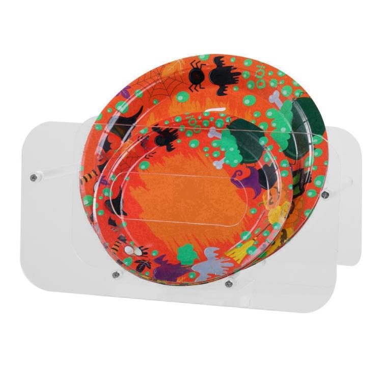Acrylic Dinner Plate Display Stand Plates Storage Organizer - YX156
