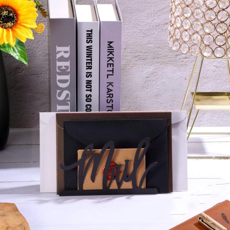2pcs Metal Mail Letter Storage Rack for Office Desks