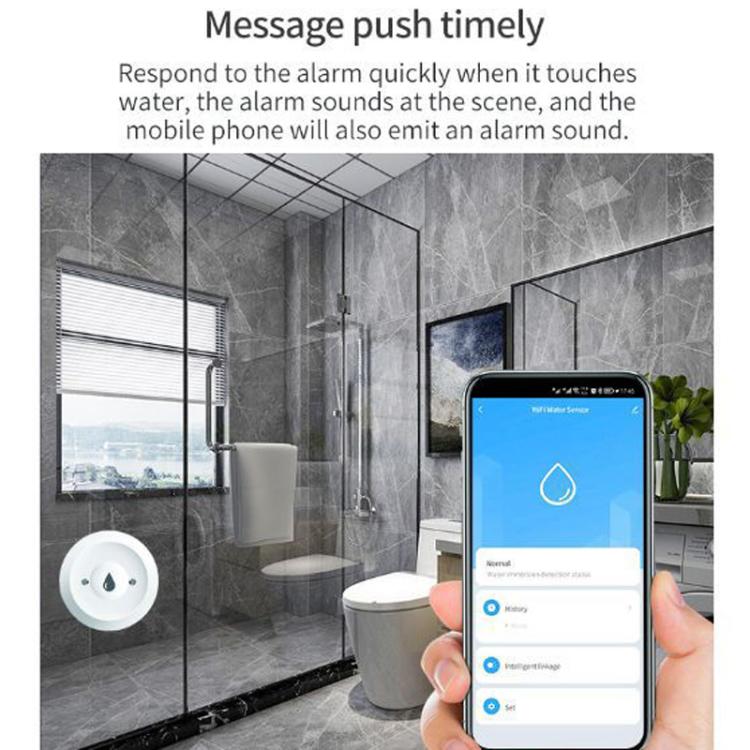 ZG-222Z Zigbee Water Leak Detector Sensor, Compatible With Home Assistant