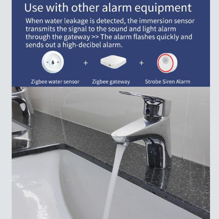 ZG-222Z Zigbee Water Leak Detector Sensor, Compatible With Home Assistant