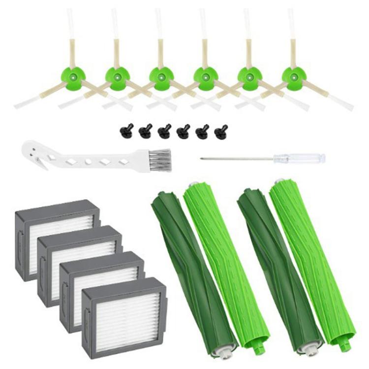 14pcs /Set For IRobot Roomba i7 / i7+ / i3 / E5 / i3+ / i4 / i6 / i6+i8 Series Sweeper Accessories - Main Brush+Filter+Side Brush With Screws Set