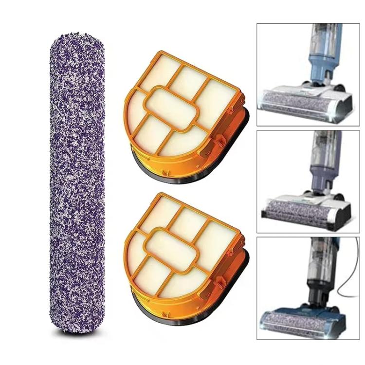 Roller Brush x 1 + Filter x 2 For Shark AW201 / WD201 / WD101 / WD100 Sweeping Robot Vacuum Cleaner Accessories