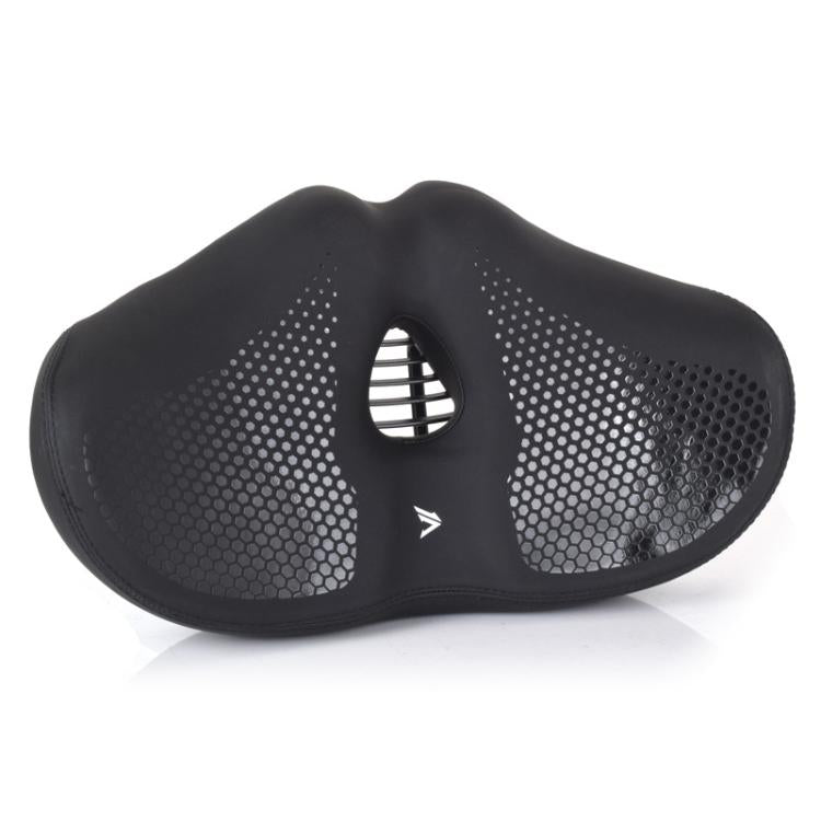 FMFXTRA Thickened Bicycle Saddle Mountain Bike Shaped Saddle, Color: Black