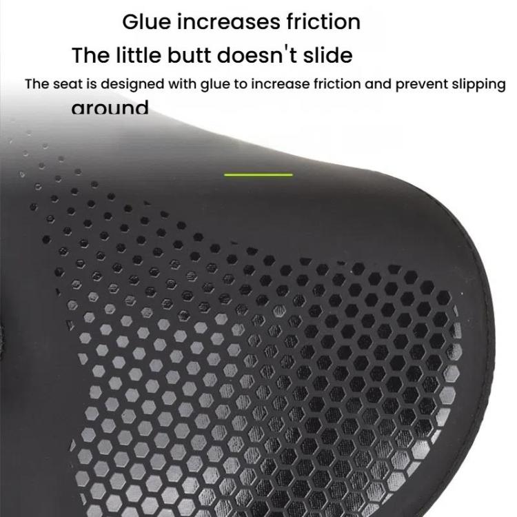 FMFXTRA Thickened Bicycle Saddle Mountain Bike Shaped Saddle, Color: Black