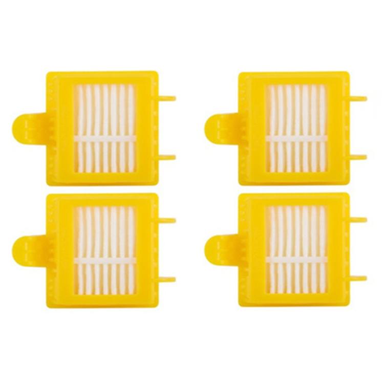 8pcs /Set For IRobot Roomba 700/780 Series Sweeping Robot Accessories 4 HEPA Filter +2 Side Brush +1pair Main Brush - Yellow