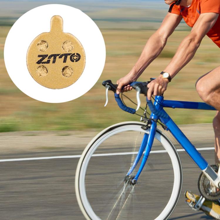 2pairs ZTTO Mountain Bike Full Metal Copper Base Lining Oil Disc Block Brake Pad, Model: MJ-11K