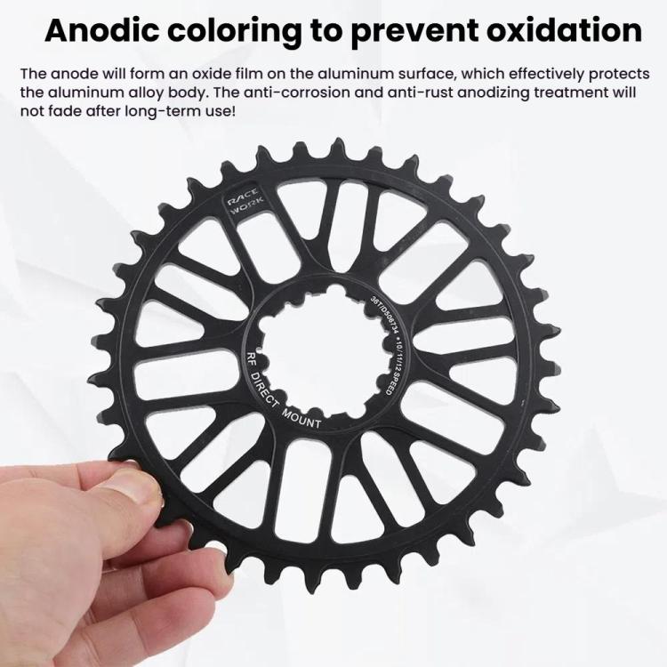RACEWORK RK7788 Mountain Bike Direct Mount Chainwheel Road Bike Chainring, Spec: ROAD 46T