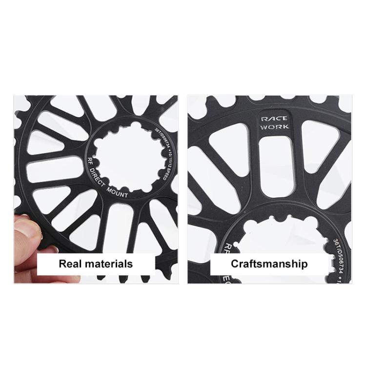 RACEWORK RK7788 Mountain Bike Direct Mount Chainwheel Road Bike Chainring, Spec: ROAD 46T