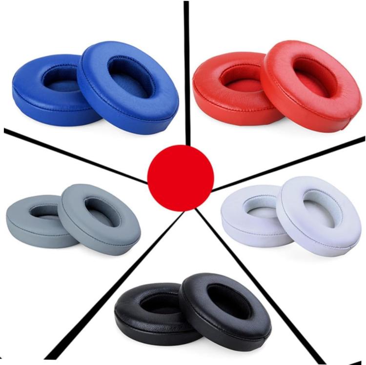 For Beats Solo3 / Solo2 Headphones Ear Pads Sponge Cover, Spec: Wireless Red