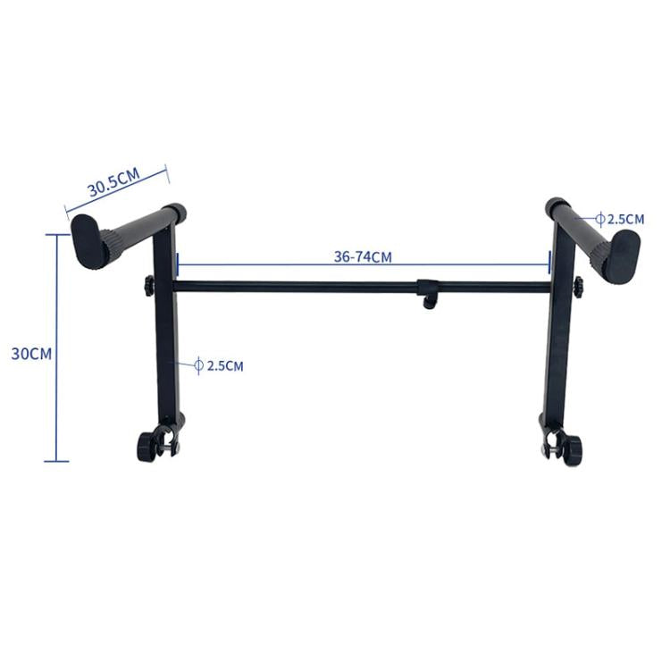 Electronic Piano Raised Stand Piano Keyboard Universal Double Layer Raised Stand Musical Instrument Accessories - Black
