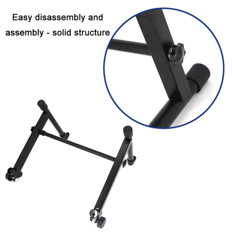 Electronic Piano Raised Stand Piano Keyboard Universal Double Layer Raised Stand Musical Instrument Accessories - Black