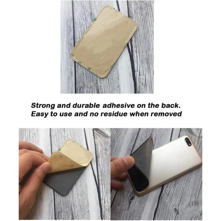 Elastic Lycra Phone Back Sticker Card Holder Secure Card Pocket with No Residue Removal
