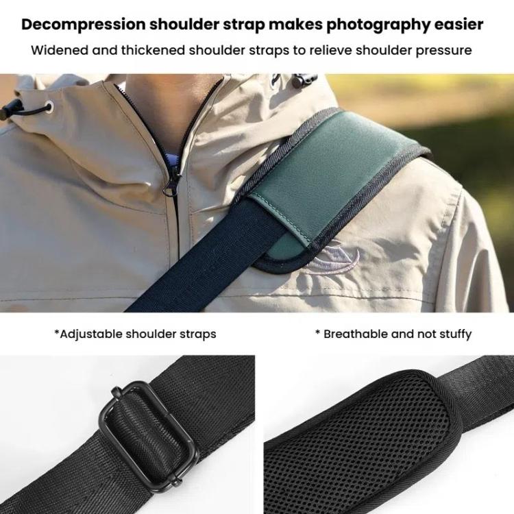 Cwatcun D99 Small Shoulder Camera Bag Multi-functional Casual Color Clash Lightweight Storage Bag