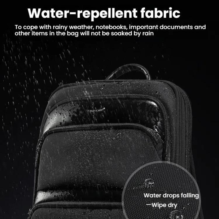 Tigernu T-B9121  17 Inch Men Expandable Waterproof Lightweight Laptop Backpack With Floating Zipper