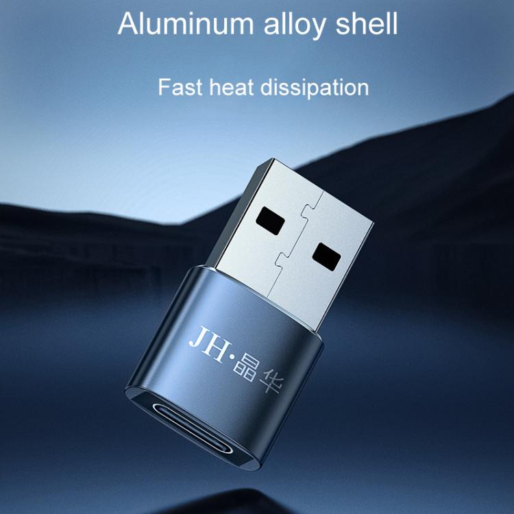 JINGHUA S505 Alloy Case Cell Phone To Computer USB2.0 Adapter - USB Male To Type-C