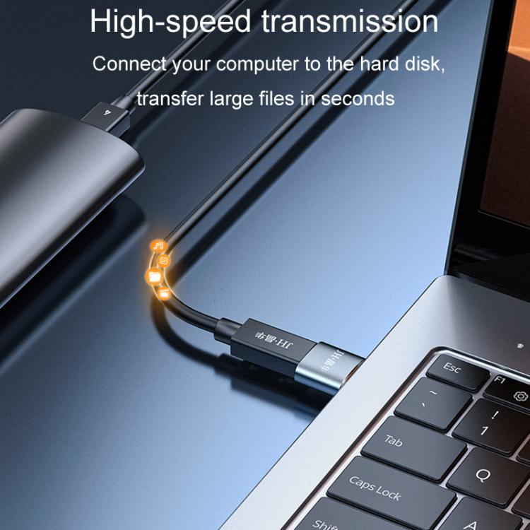 JINGHUA S505 Alloy Case Cell Phone To Computer USB2.0 Adapter - USB Male To Type-C