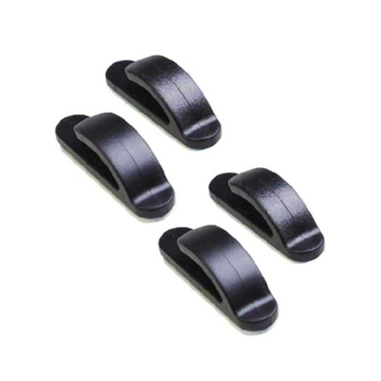 4pcs / Set Multifunctional Simple Hidden Car Seat Sticky Hooks - Black