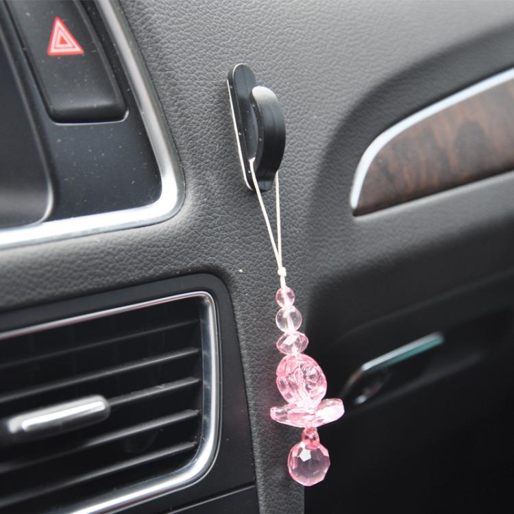 4pcs / Set Multifunctional Simple Hidden Car Seat Sticky Hooks - Black