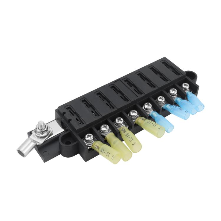 Automotive 8-way Fuse Box Terminal Block With Transparent Cover - CP-5099