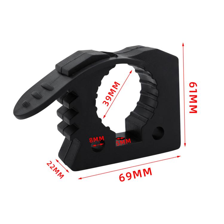 Car Quick-Fix Adjustable Rubber Clip Installation Clamp, Specification: 4 Red 4 Black