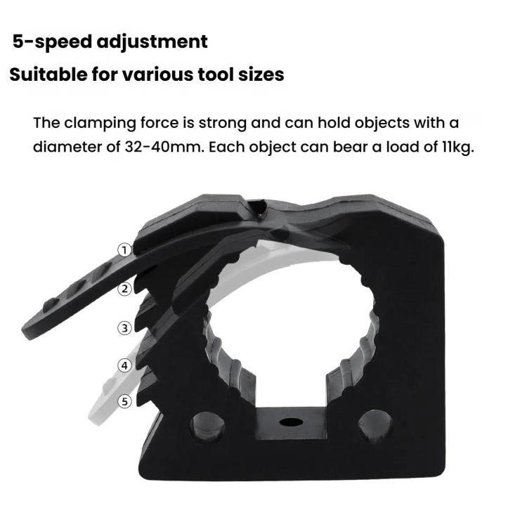 Car Quick-Fix Adjustable Rubber Clip Installation Clamp, Specification: 4 Red 4 Black