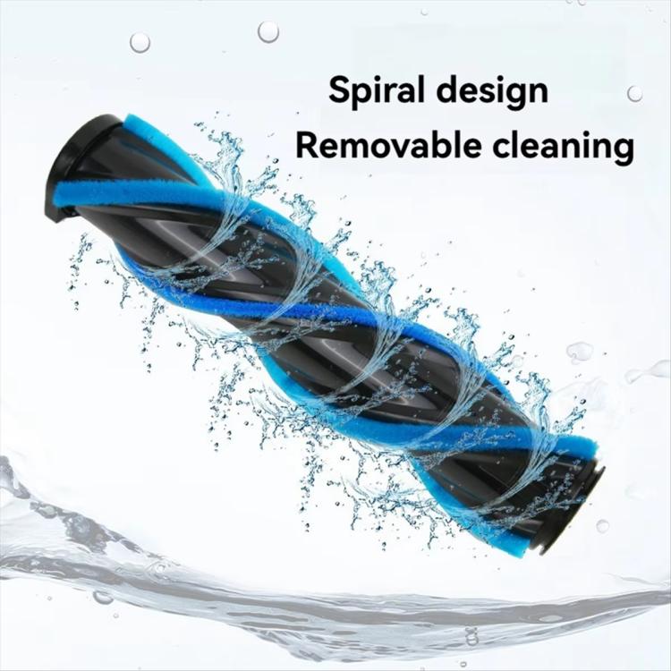 For INSE Vacuum Cleaner Head Brush Soft Roller Suction Head Accessories - Black