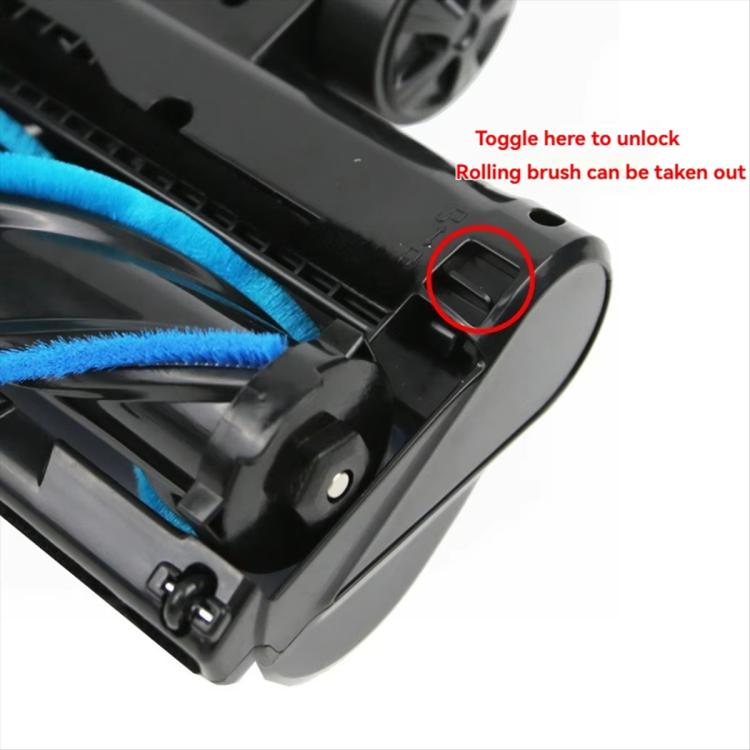For INSE Vacuum Cleaner Head Brush Soft Roller Suction Head Accessories - Black