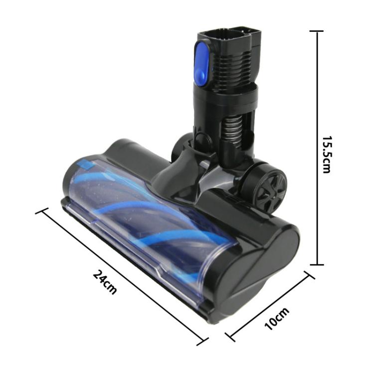 For INSE Vacuum Cleaner Head Brush Soft Roller Suction Head Accessories - Black