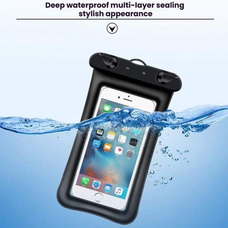 Floating Inflatable Airbag Cell Phone Waterproof Case Transparent Swimming Waterproof Phone Bag