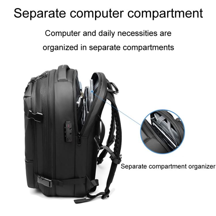 19inch Large Capacity Short Trip Computer Luggage Bag Vacuum Compression Expandable Men Double Shoulder Bag