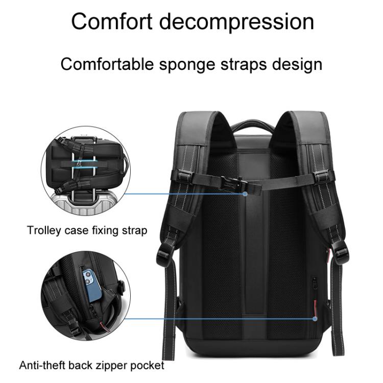 19inch Large Capacity Short Trip Computer Luggage Bag Vacuum Compression Expandable Men Double Shoulder Bag