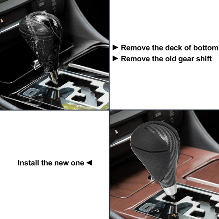 For Toyota / Lexus Thread 8mm Universal Car Auto Shift Shifter Handball, Style: Without Hole - Carbon Fiber