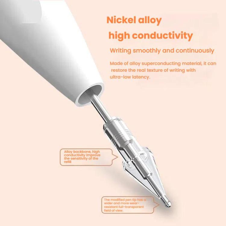 For Xiaomi Smart Pen 2nd Gen Replacement Tip Damped Needle-tip Pen Nib With 1 Circle Pen Tip Cap Transparent