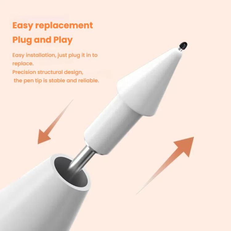 For Xiaomi Smart Pen 2nd Gen Replacement Tip Damped Needle-tip Pen Nib With 1 Circle Pen Tip Cap Transparent