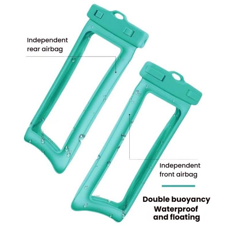 TPU Dual Airbag Floating Mobile Phone Waterproof Bag Anti-sinking Diving Swimming Phone Waterproof Pouch
