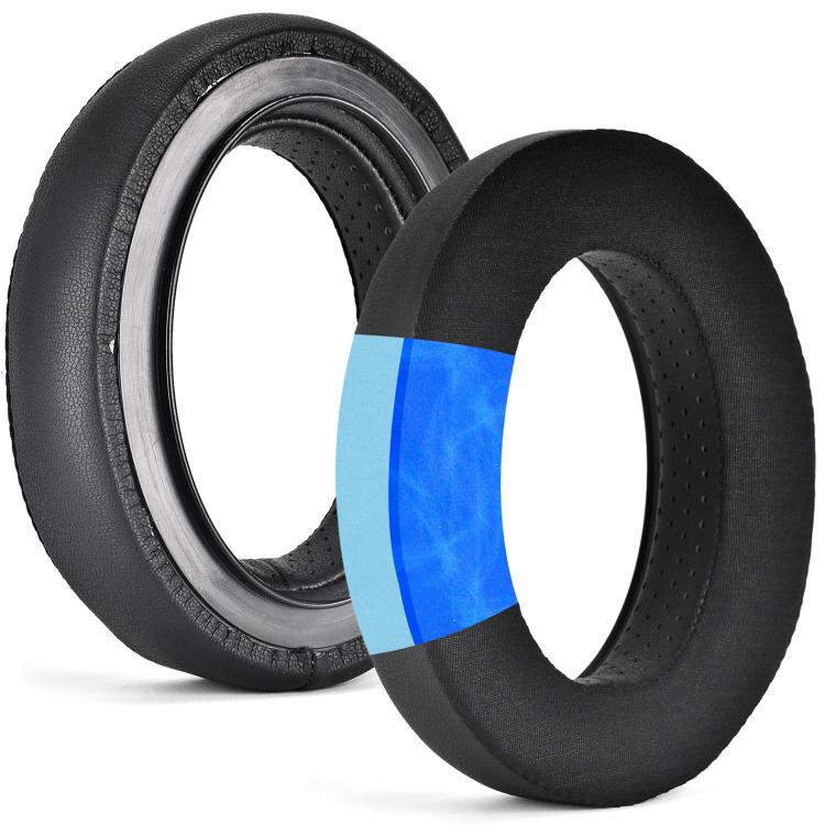1pair Ice Feeling Earpads For Sennheiser HD650, HD660 S, HD600, HD580, HD565, HD545, HD535 Replacement Earmuffs - Black