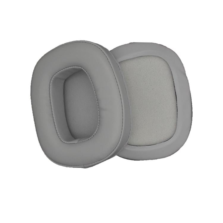 1pair Headphones Sponge Earmuffs Headset Cover For Edifier HECATE G5 / G50 / G35 - Gray Leather
